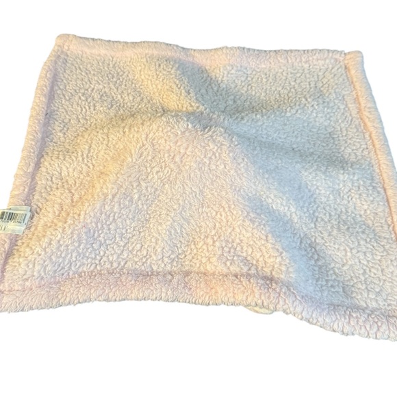 Blankets and Beyond Baby Security Blanket White Bunny Soft Pink Lovie 15”x17” - Picture 4 of 4